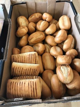 A selection of rolls donated by Lidl's Feed it Back scheme